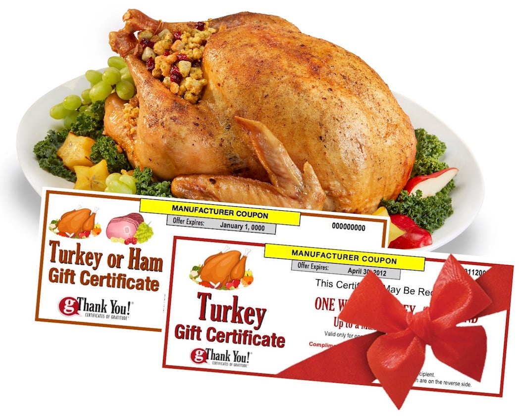 gThankYou Turkey Gift Certificates 